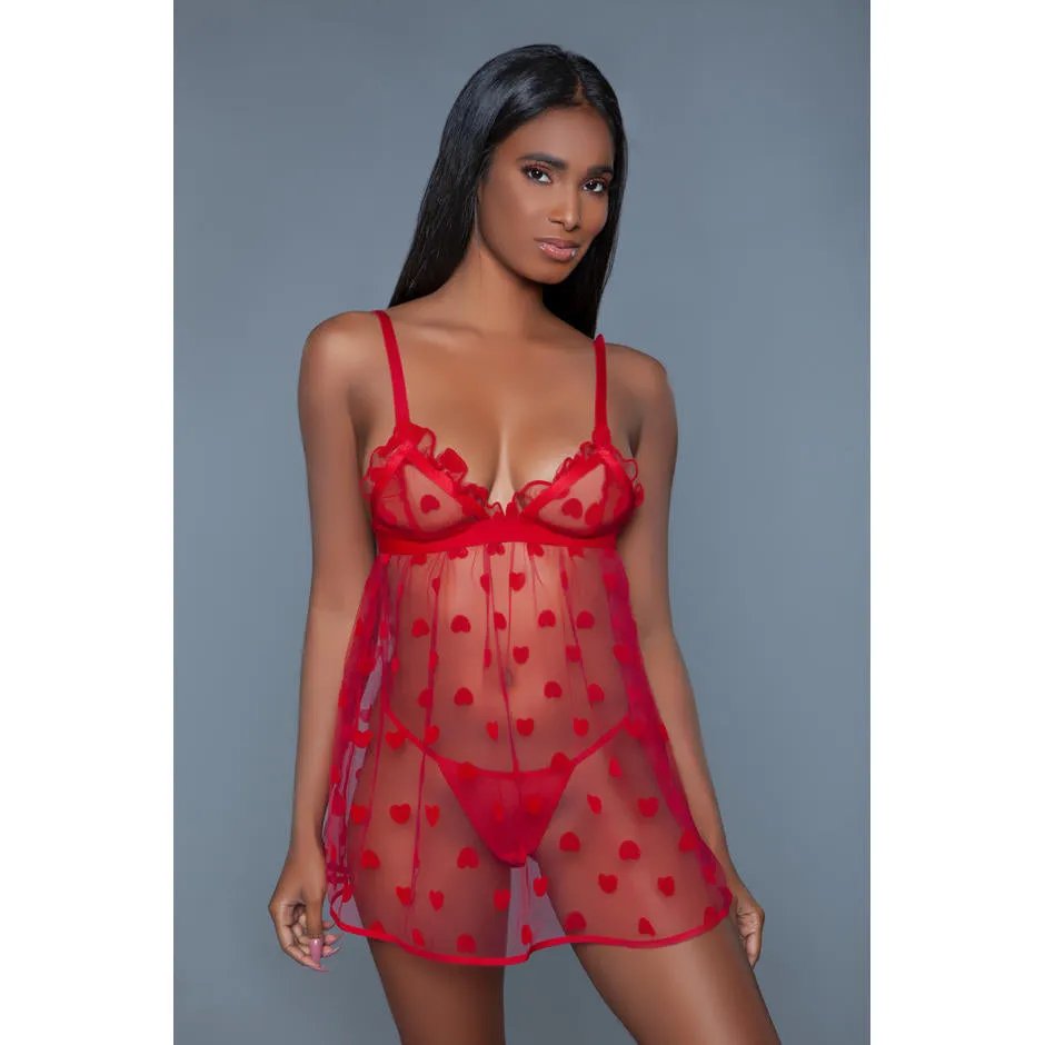 2032-VALENTINE BABYDOLL