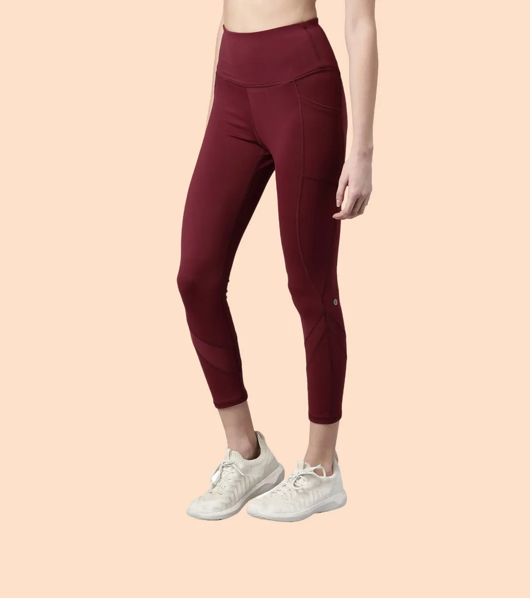 Active Cottony Legging| Feels Like Cotton Dry Fit High Waist 7/8th Length Legging