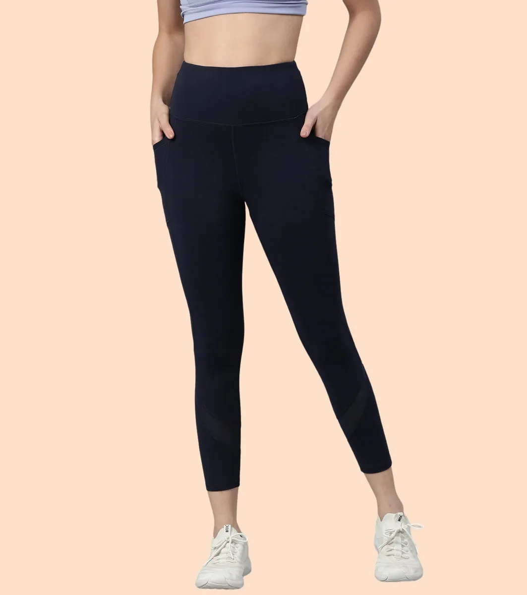 Active Cottony Legging| Feels Like Cotton Dry Fit High Waist 7/8th Length Legging