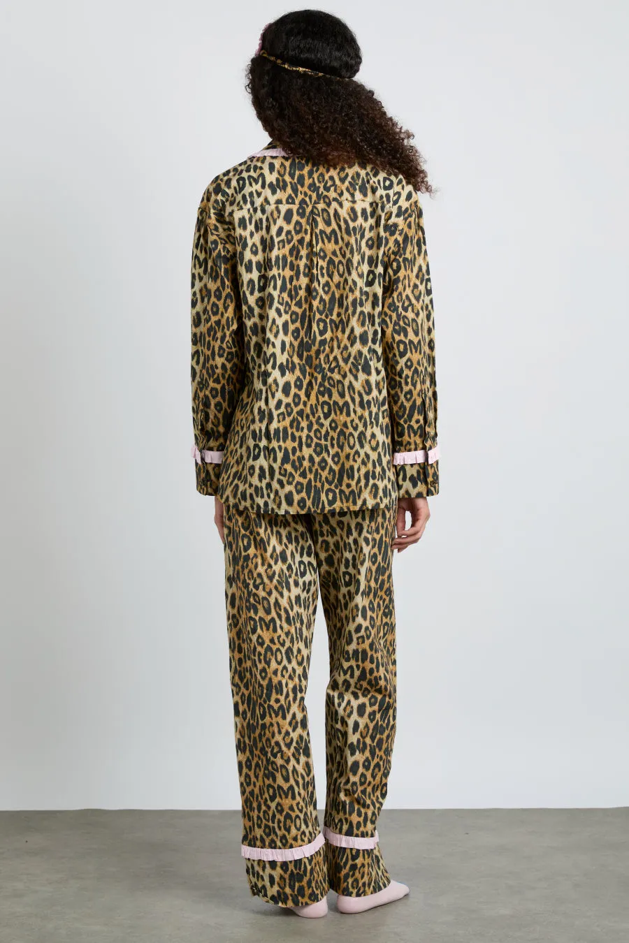 antonella pj set- leopard