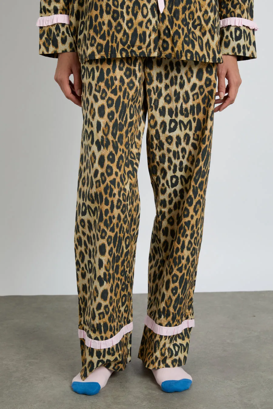 antonella pj set- leopard