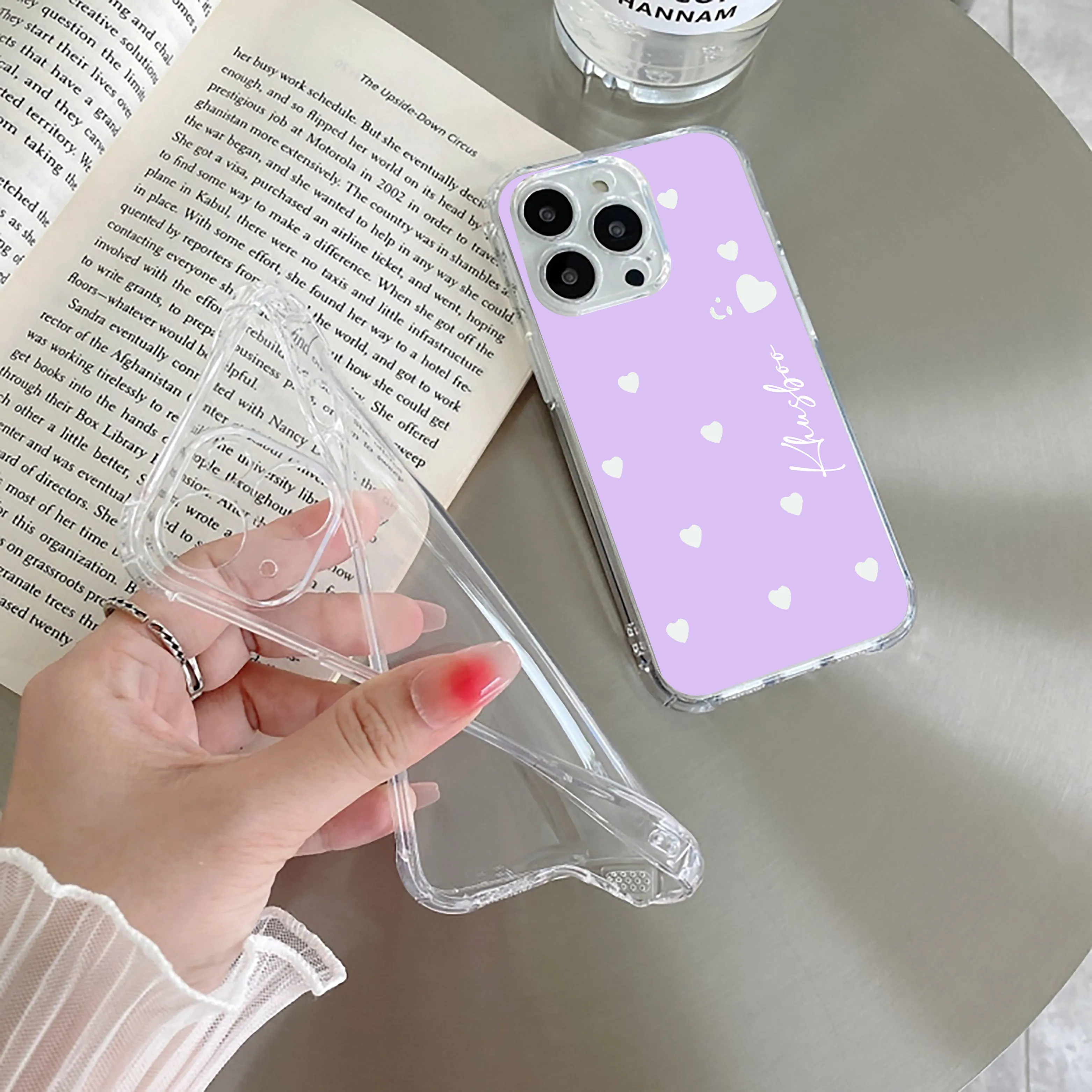 Be Loved Customize Transparent Silicon Case Purple For OnePlus