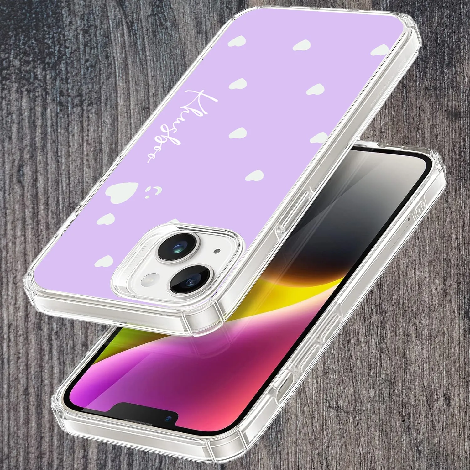 Be Loved Customize Transparent Silicon Case Purple For OnePlus