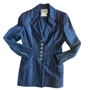 Bill Blass Pin Striped Coat