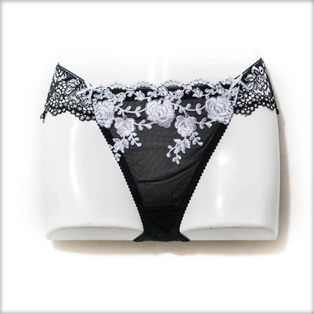 Black & White Women’s Awareness Hi-Cut Brief Panty