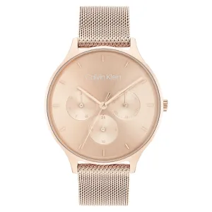 Calvin Klein Carnation Gold Mesh Women's Multi-function Watch - 25200102