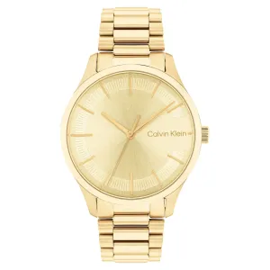 Calvin Klein Gold Steel Light Champagne Dial Unisex Watch - 25200043