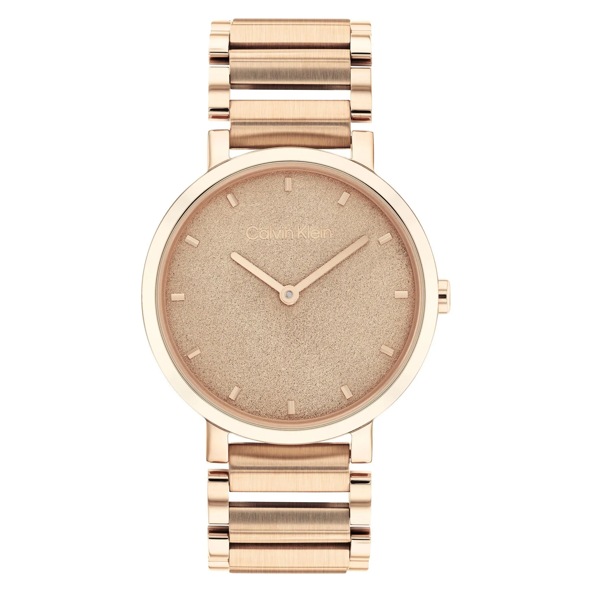 Calvin Klein Open Link Carnation Gold Steel Women's Watch - 25200087