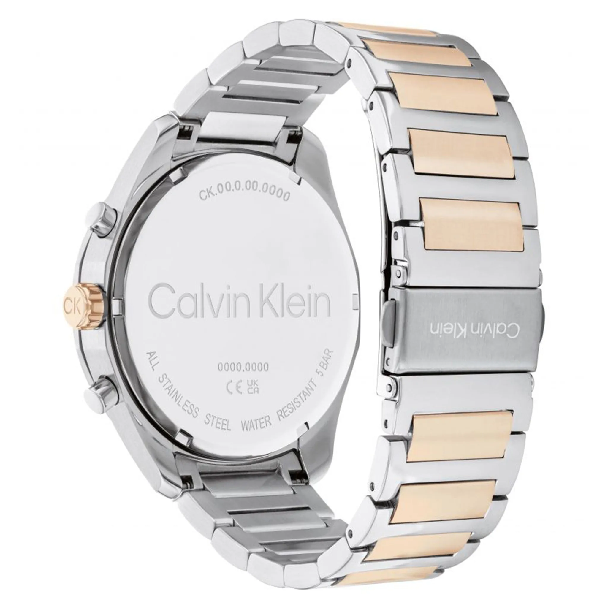 Calvin Klein Two-Tone Steel Blue Dial Chronograph Men's Watch - 25200265