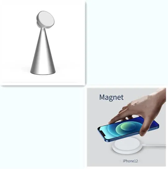 Compatible with Apple, Magnetic Desktop Phone Stand For IPhone Pro Max Wireless Charger Bracket Holder