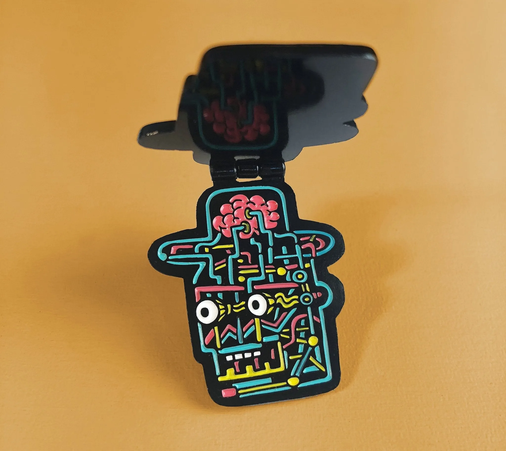 Cowboy Robot Enamel Pin