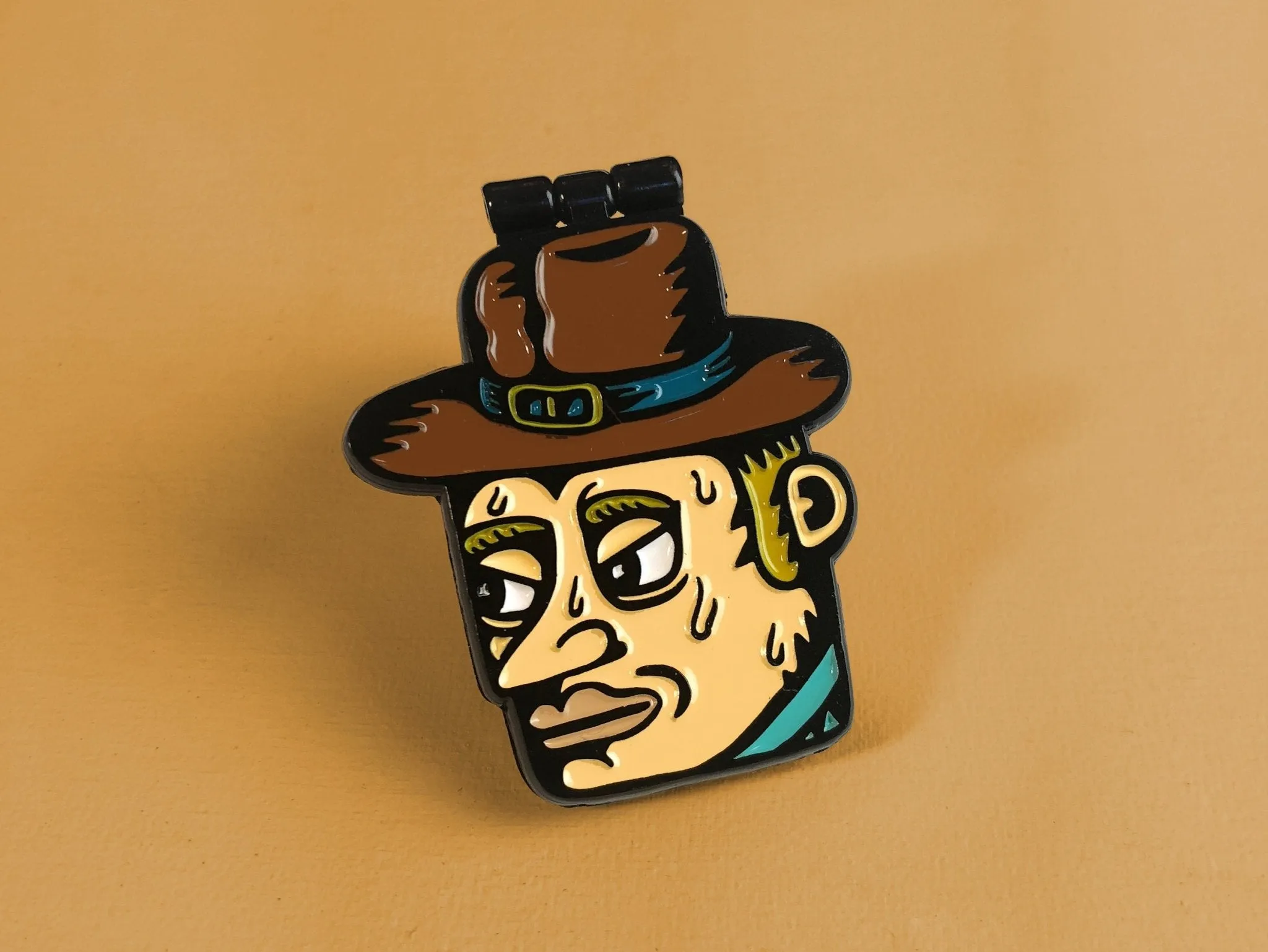 Cowboy Robot Enamel Pin