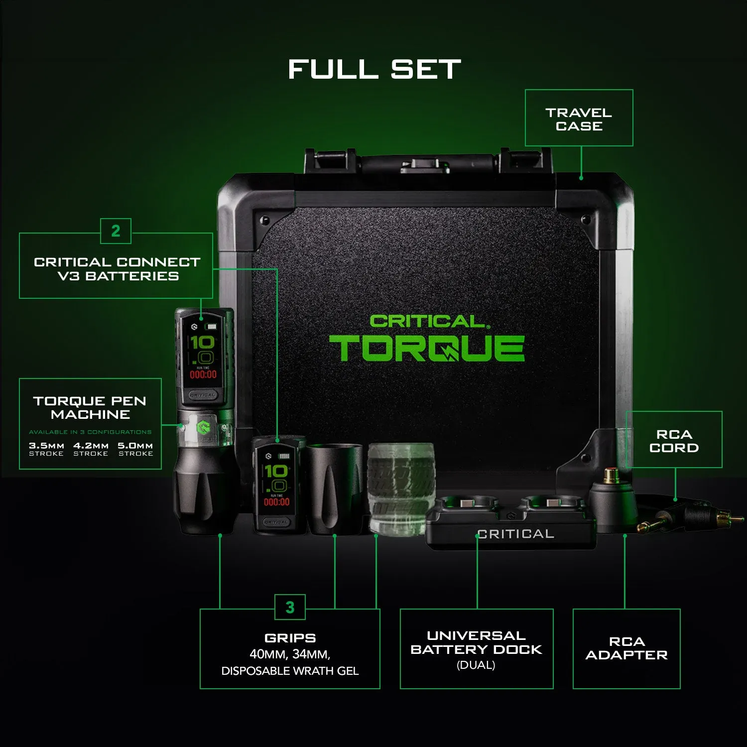 Critical Torque Wireless Tattoo Pen Machine