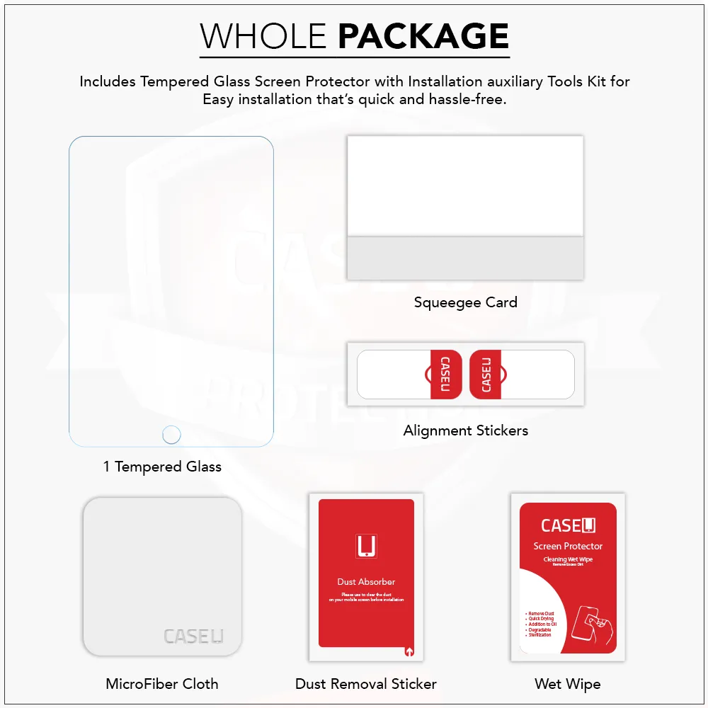 Crystal Clear iPad Tempered Glass - "10.2 Inch"