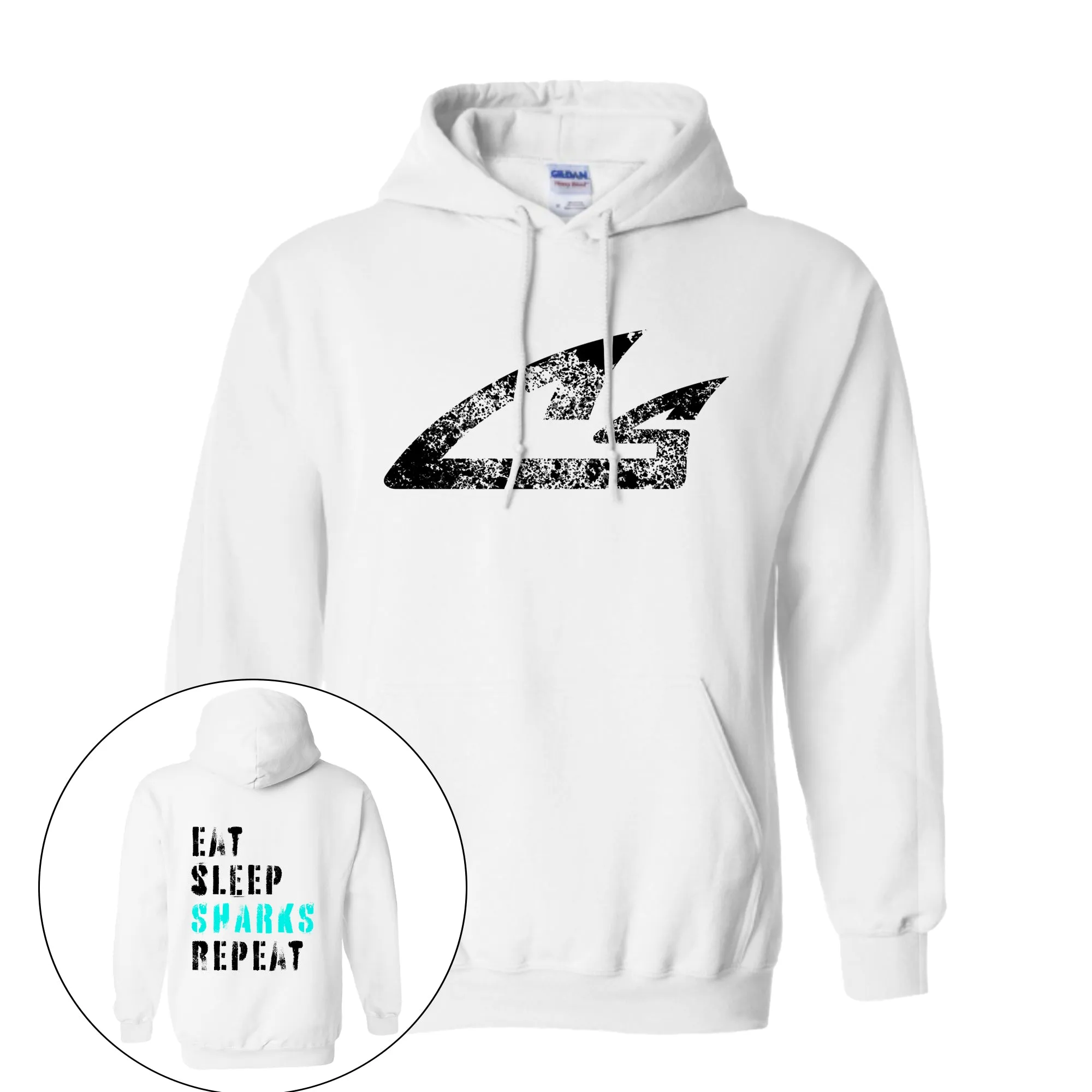 CSS - Eat Sleep Sharks Repeat LOGO - Hoodie