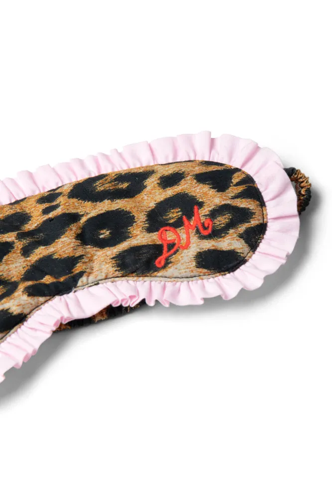 damson pj eye mask - leopard