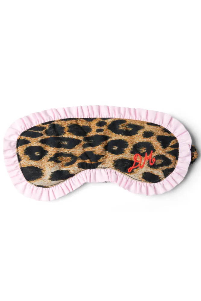 damson pj eye mask - leopard