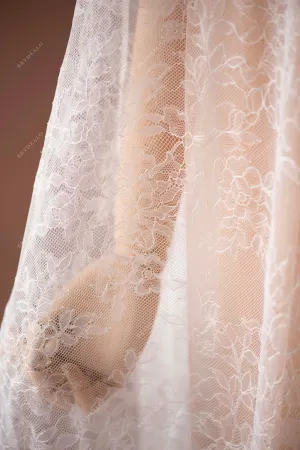 Designer Soft Cording Flower Lace Fabric for Wholesale