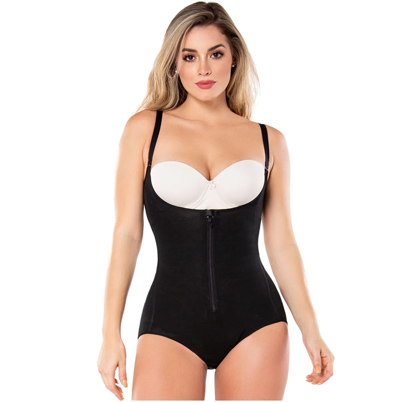 Diane & Geordi 2411 Women's Tummy Control Butt Lifting Bodysuit Postpartum Colombian Girdle Fajas Powernet