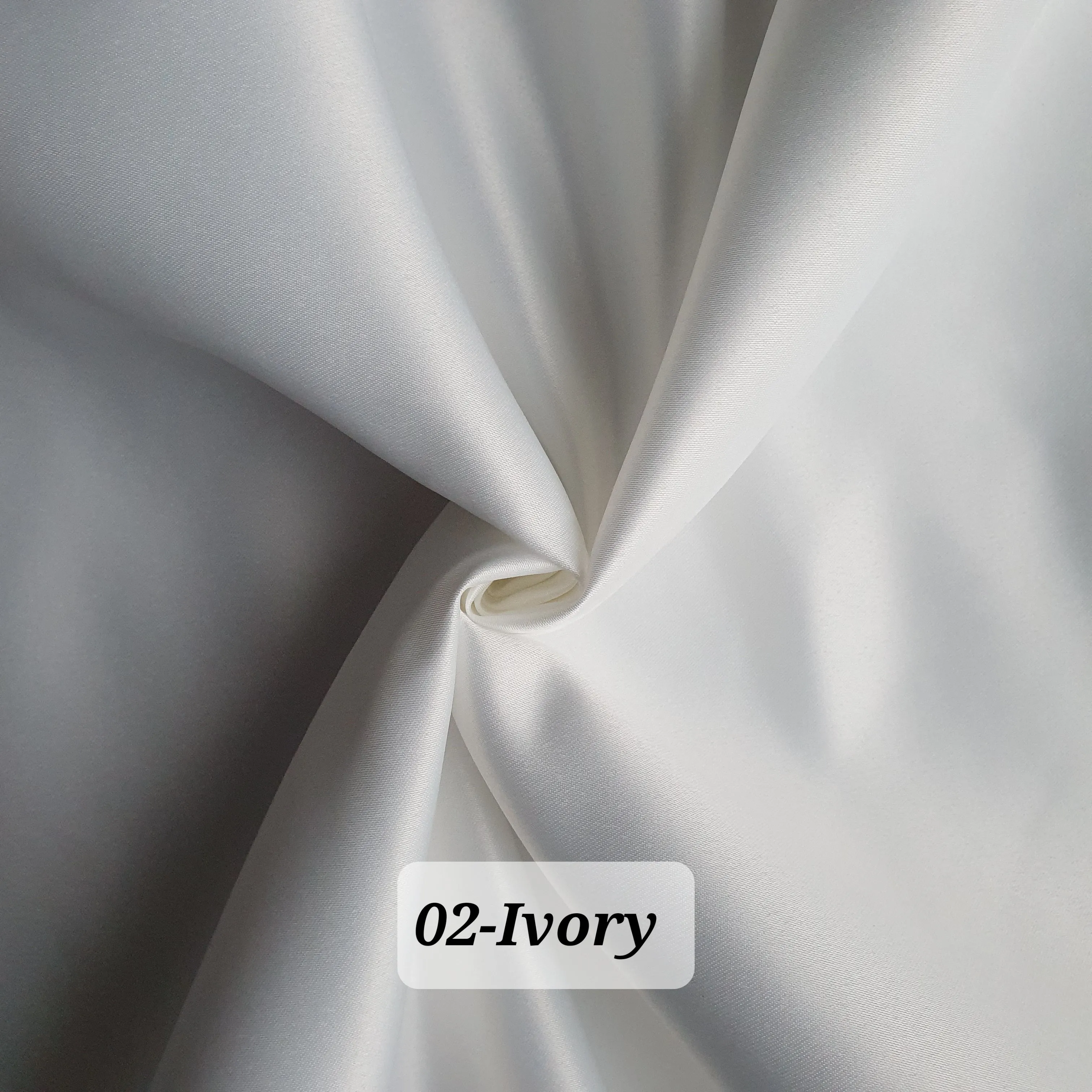 Dull Duchess Satin Fabric Premium Quality Smooth Dress Material 60", Bridal Satins