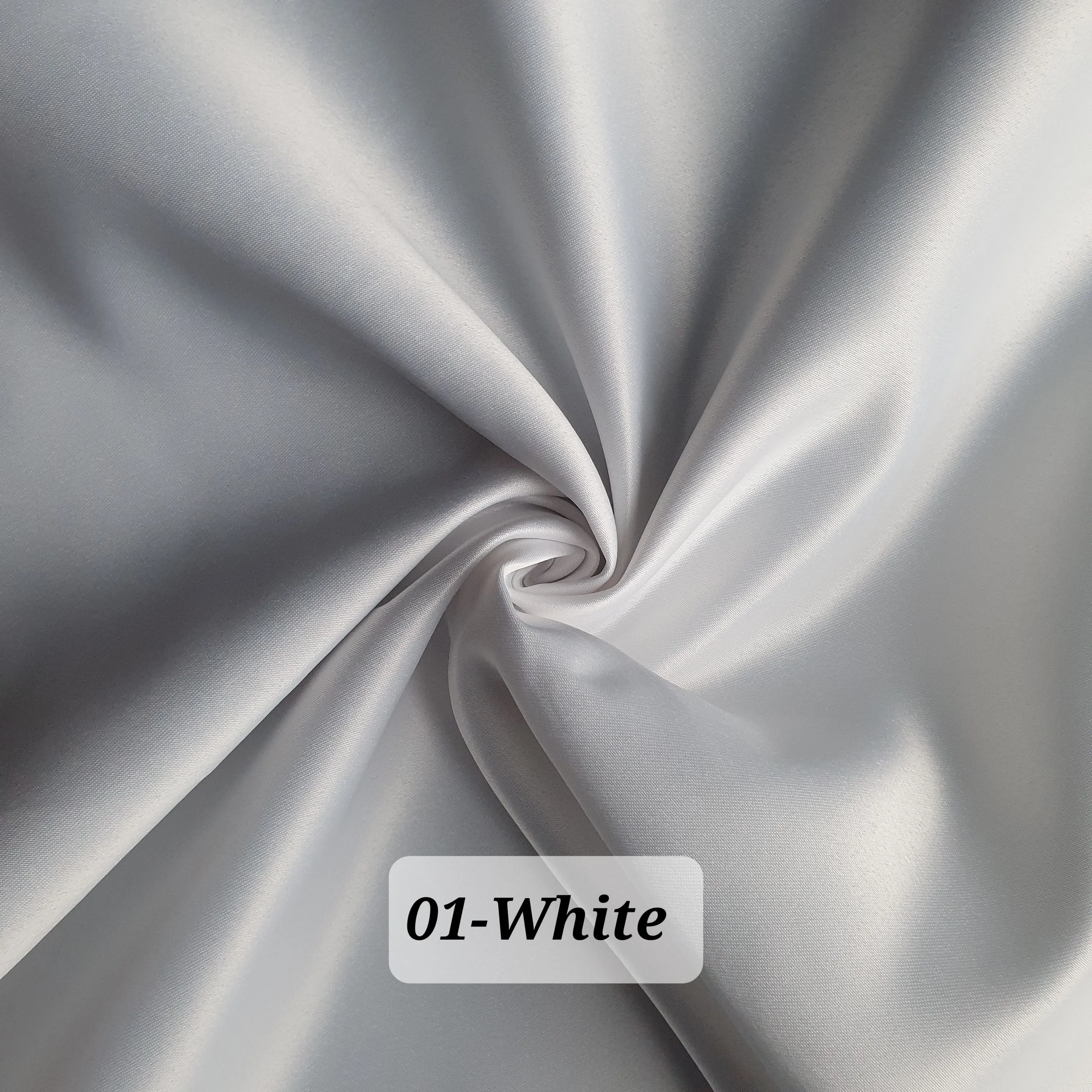 Dull Duchess Satin Fabric Premium Quality Smooth Dress Material 60", Bridal Satins