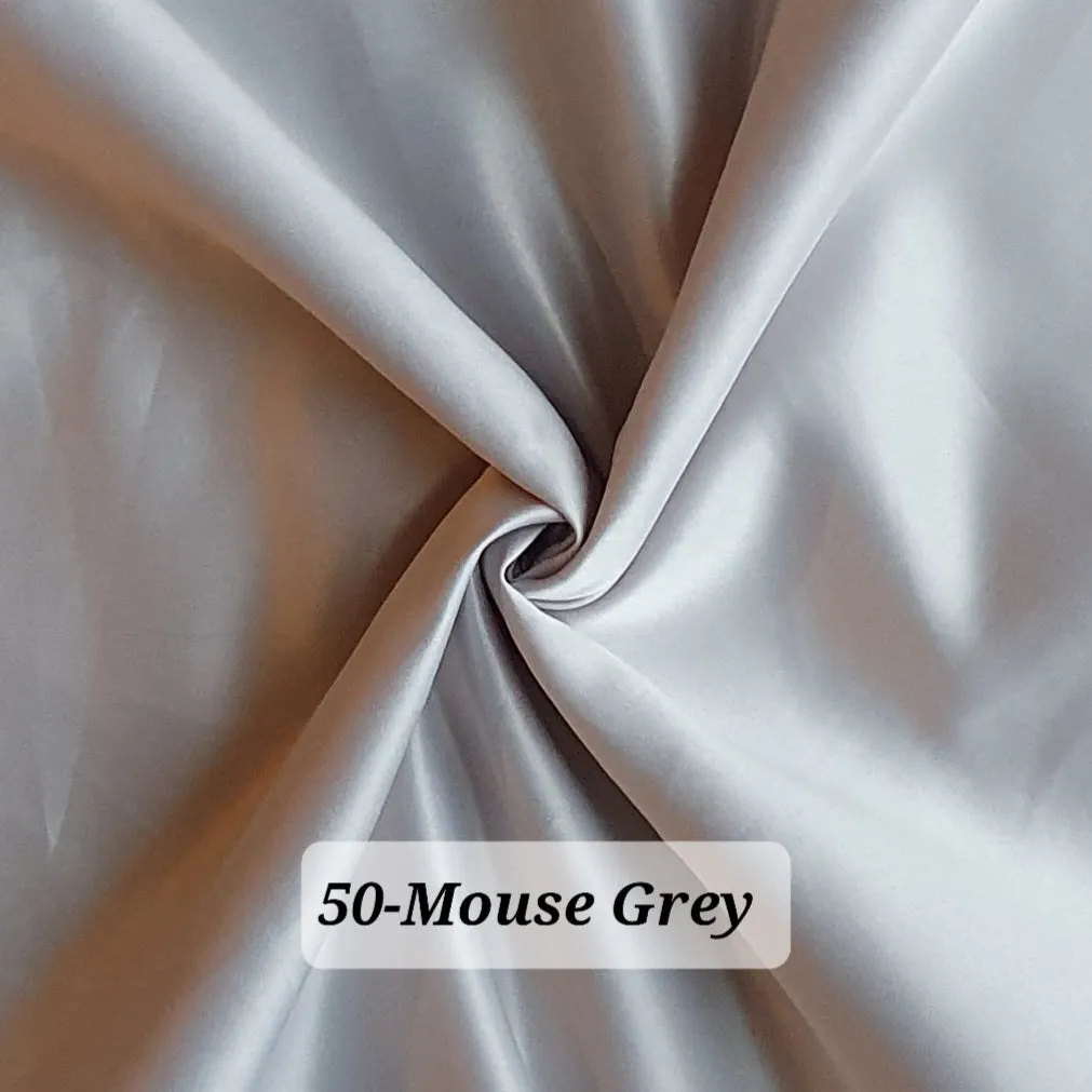 Dull Duchess Satin Fabric Premium Quality Smooth Dress Material 60", Bridal Satins