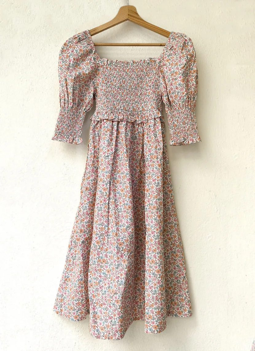 Flower smock Dress