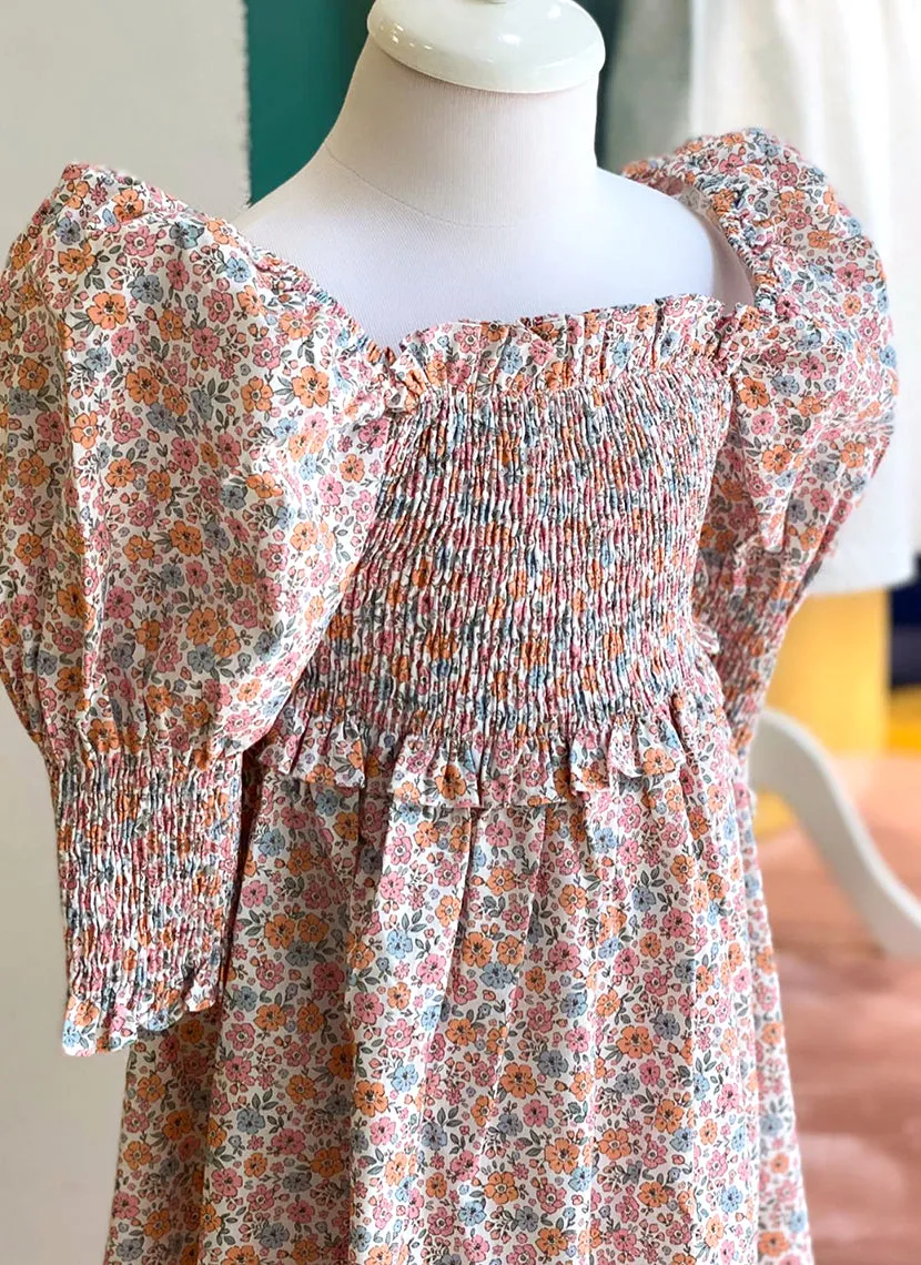 Flower smock Dress