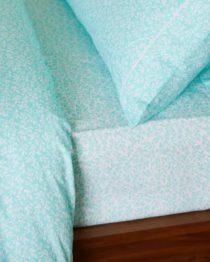 Foxford Kingfisher Leaf Fitted Sheet