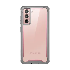 Galaxy S21 Ares Clear Rugged Case - Pink