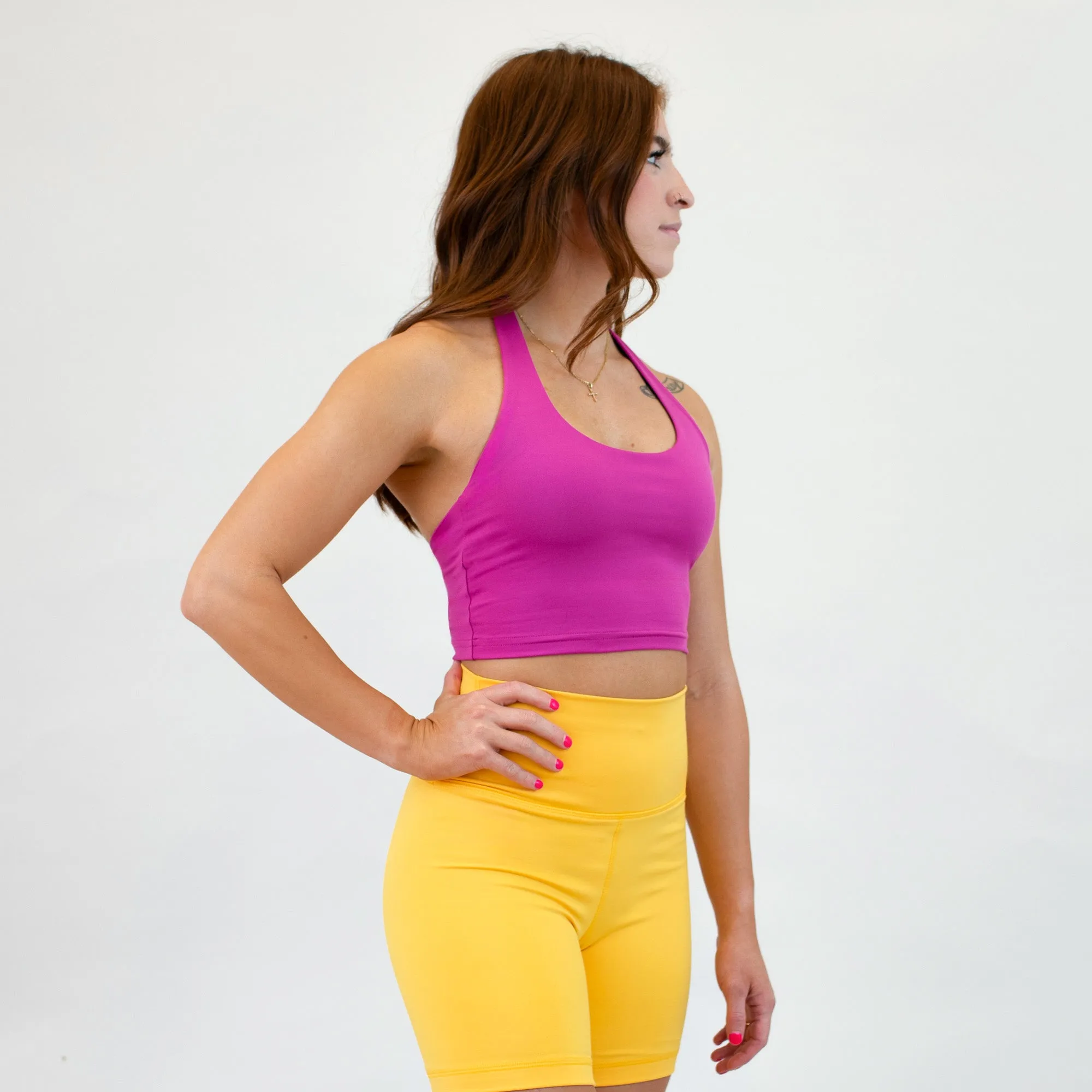 Halter Crop Tank - Fitted