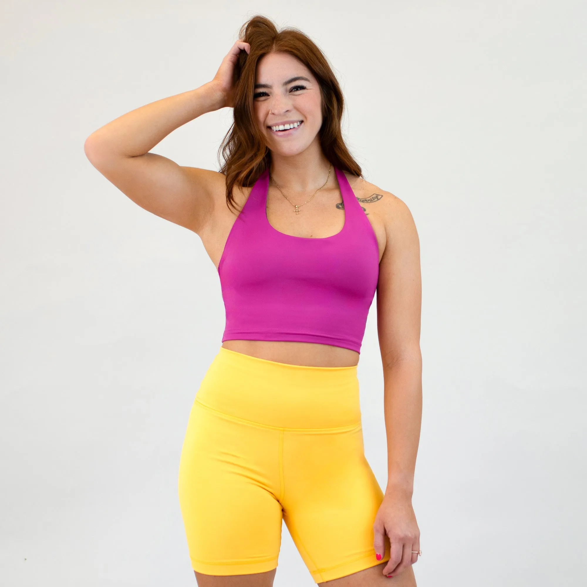 Halter Crop Tank - Fitted