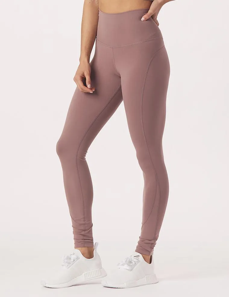 High Waist Pure Pocket Legging: Lavender Bark