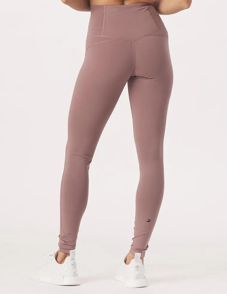 High Waist Pure Pocket Legging: Lavender Bark