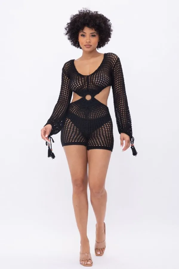 Hot Girl Romper - Black