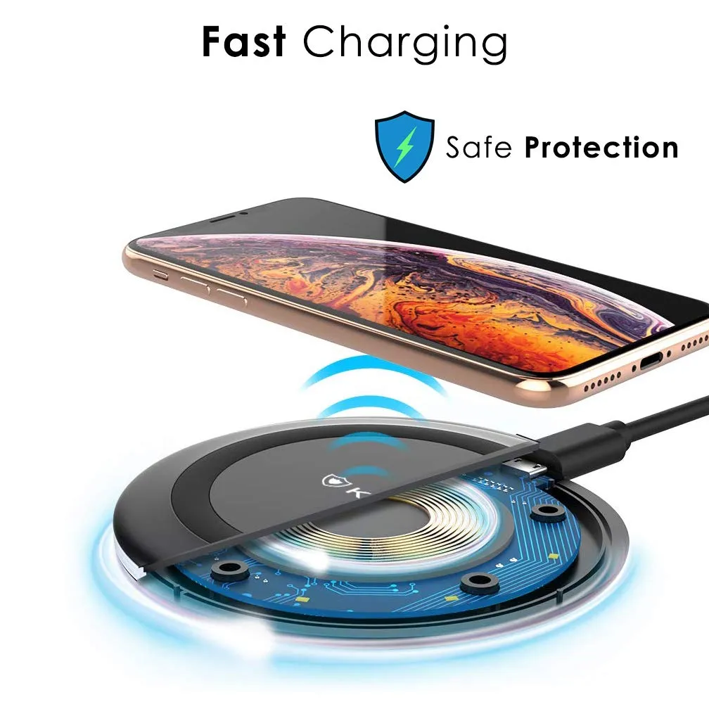 KAPAVER  KP500 Type C Fast Wireless Charger Pad