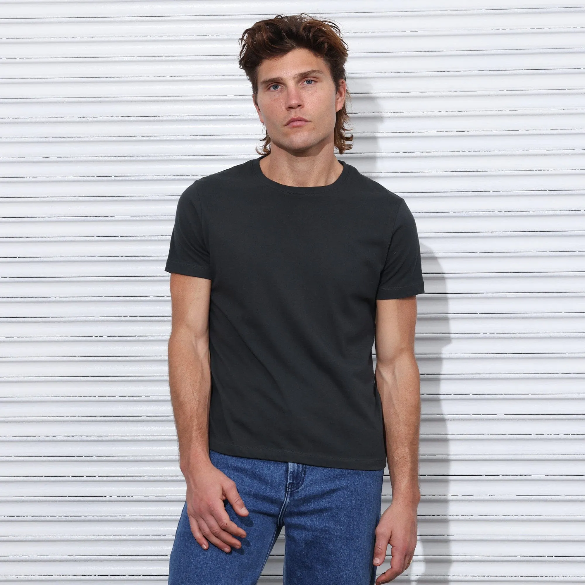 Los Feliz Half Crop Muscle Tee | Made in USA