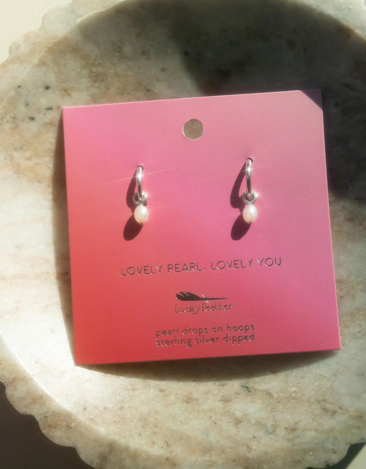 Lovely You - Pearl Hoops