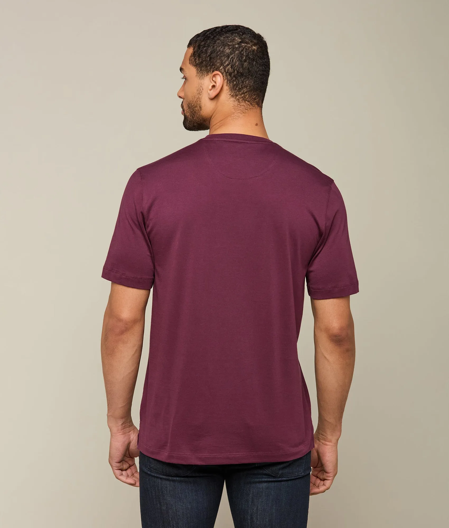 Lucchese Pima Cotton Tee :: Purple