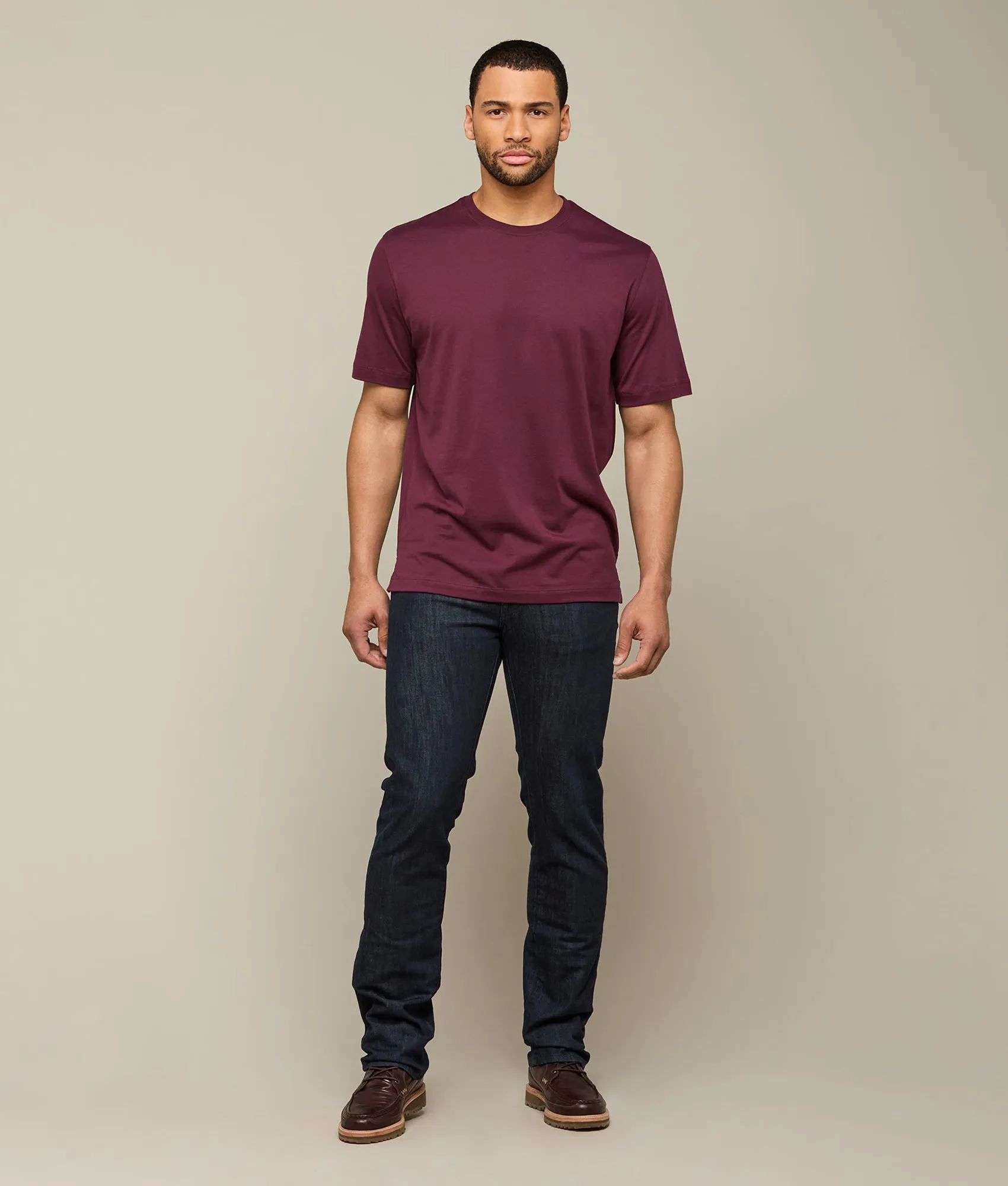 Lucchese Pima Cotton Tee :: Purple