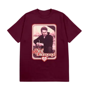 Maroon Retro Photo T-Shirt