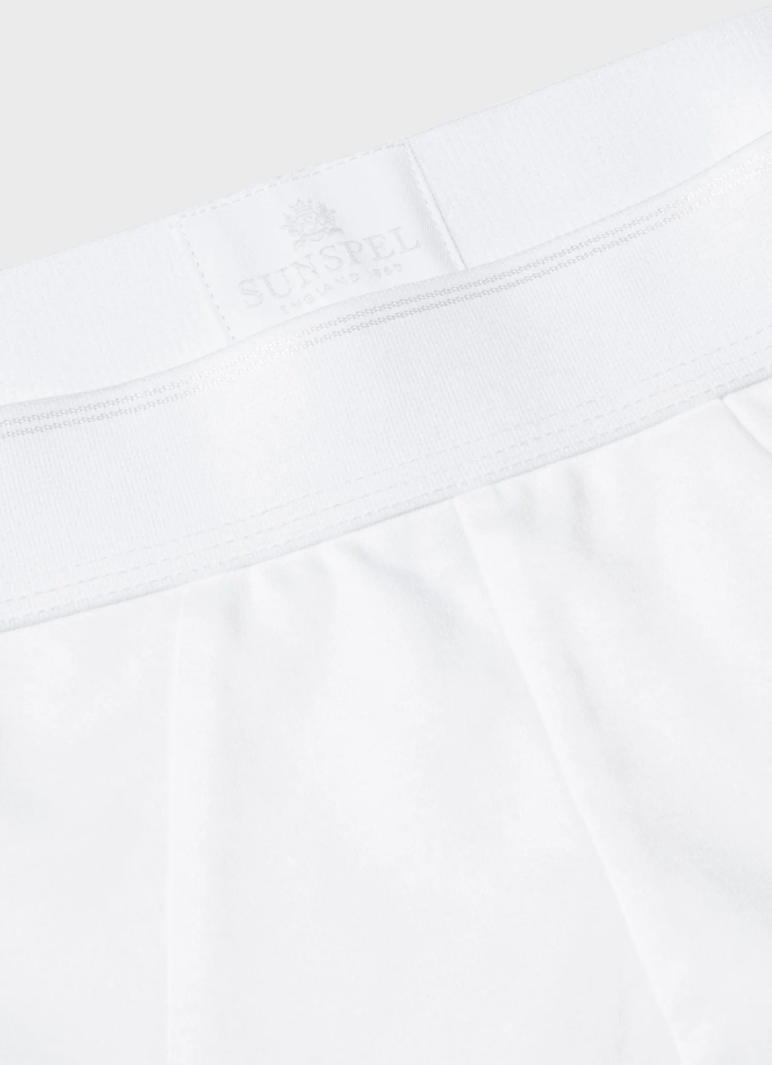 Men's Sea Island Cotton Briefs in White