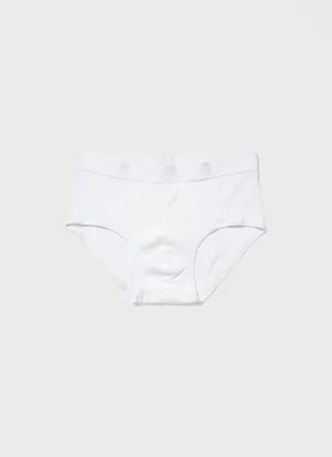 Men's Sea Island Cotton Briefs in White