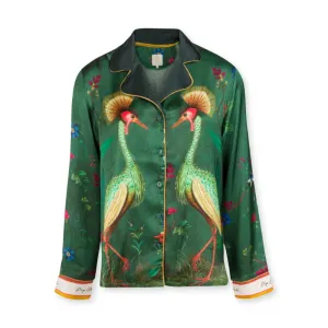 PIP Studio Birds In Love Flos Green Long Sleeve Shirt