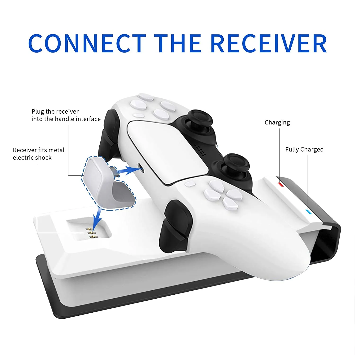 PS5 Controller Charging Station（Black&White）