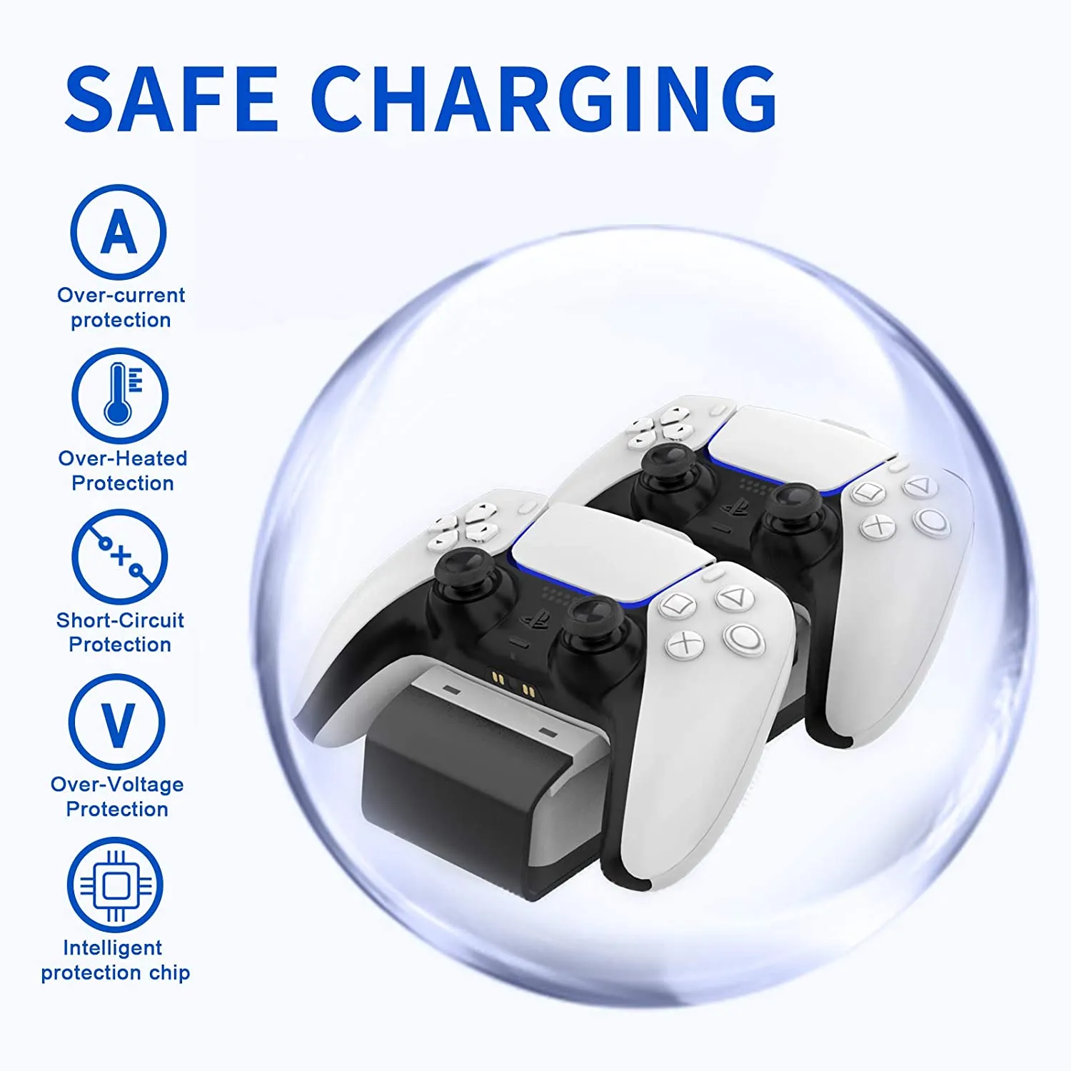 PS5 Controller Charging Station（Black&White）