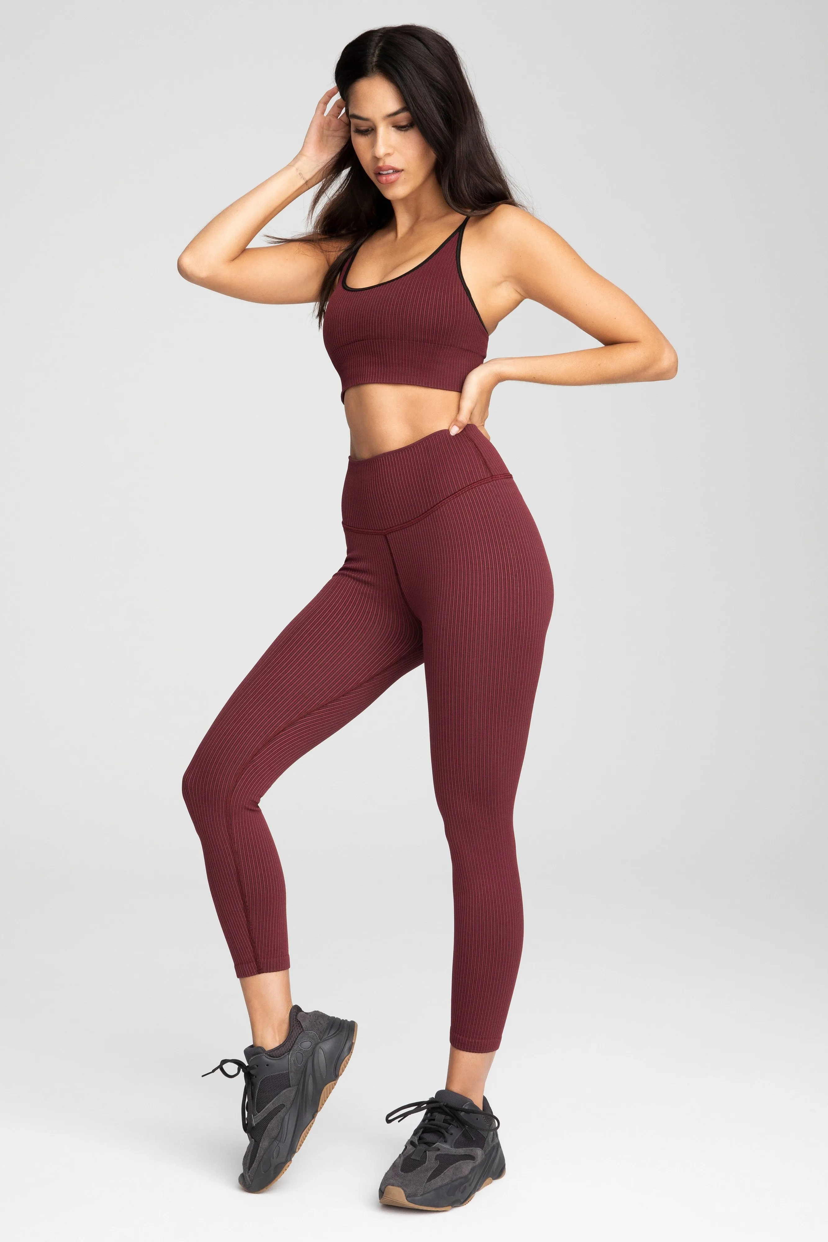 SEAMLESS RIBBED LEGGING | PORT001