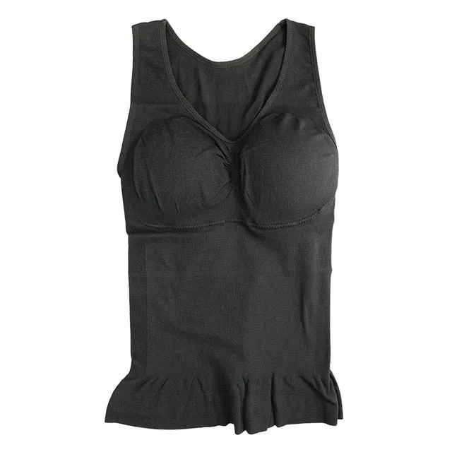 Shaper Slim Up Lift Plus Size Bra Tank Top Women Body Shaper Removable Shaper Underwear Slimming Vest Corset Shapewear