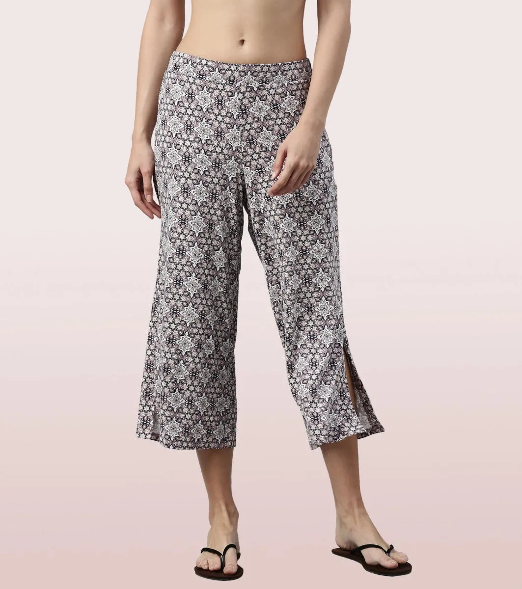 Shop In Culotte | Crop Length Culotte With Smart Side Slits