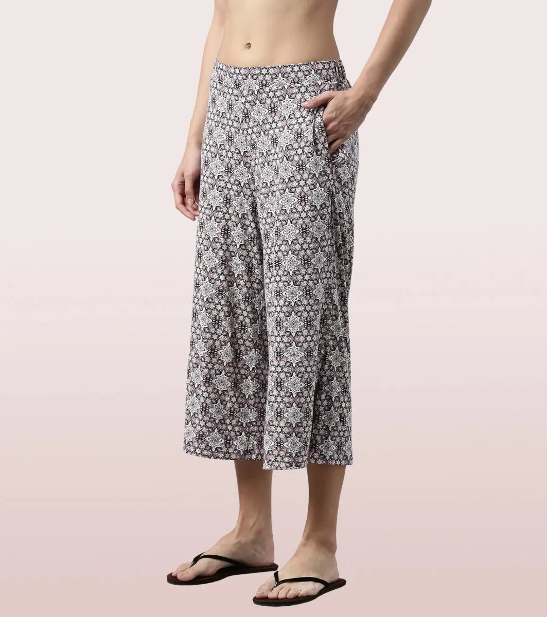 Shop In Culotte | Crop Length Culotte With Smart Side Slits